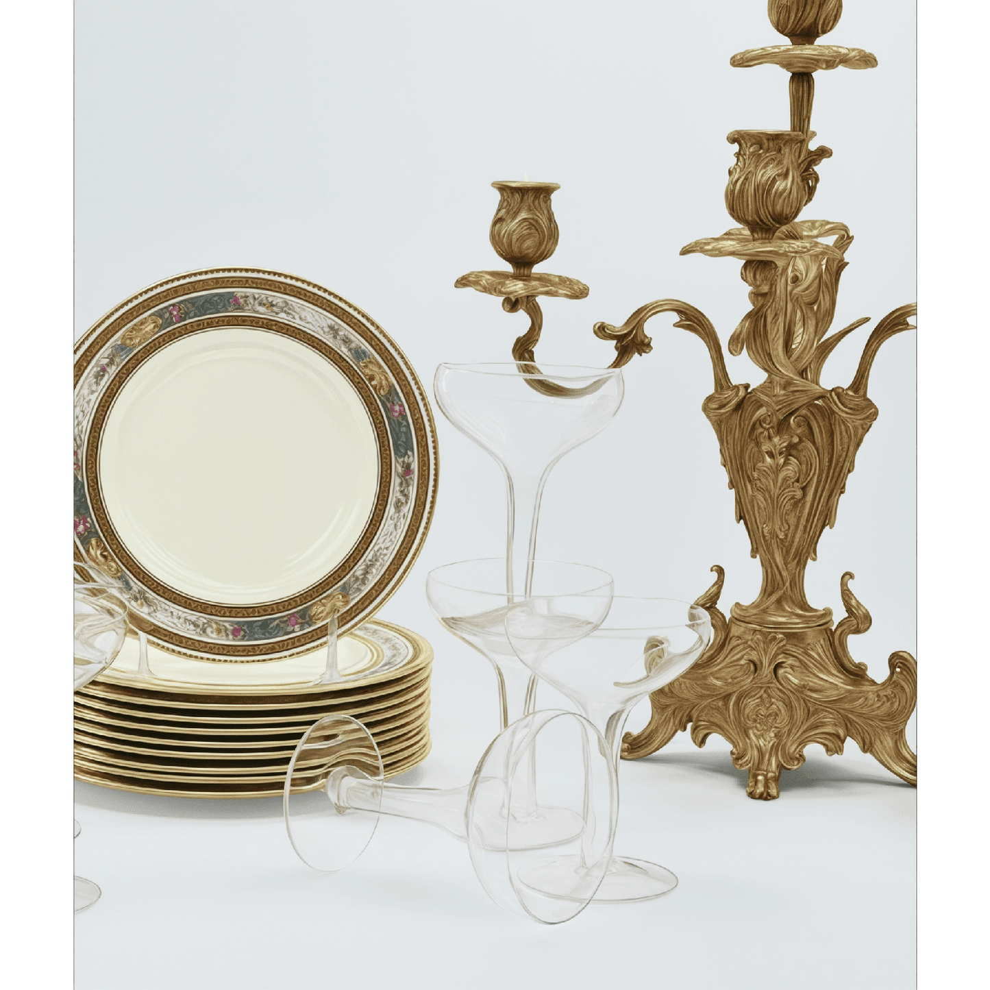 
                  
                    Gilded Bronze Candelabra - Curated Home Decor
                  
                
