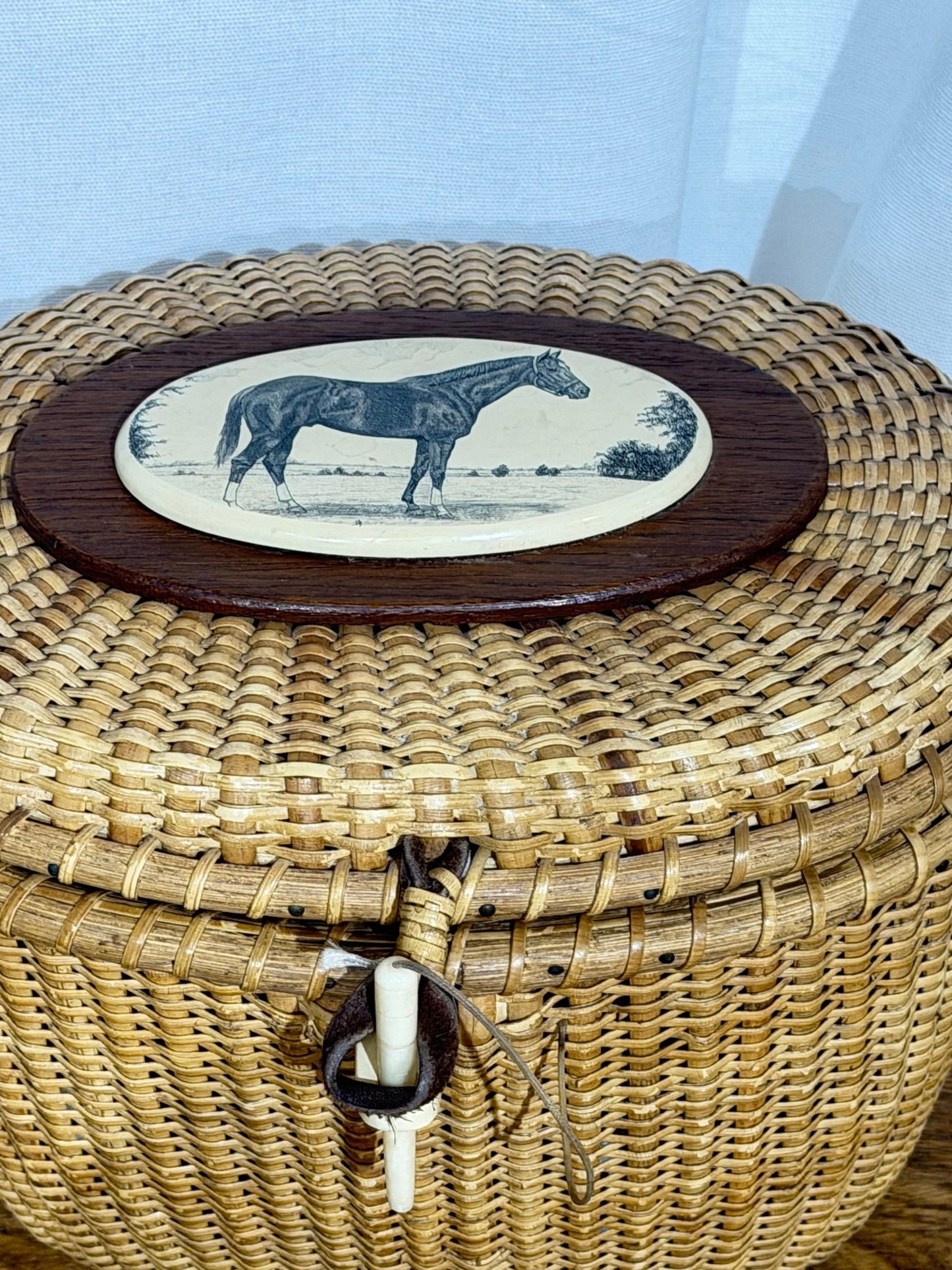 
                  
                    Vintage Barlow Nantucket-Style Equestrian Basket Purse - Curated Home Decor
                  
                