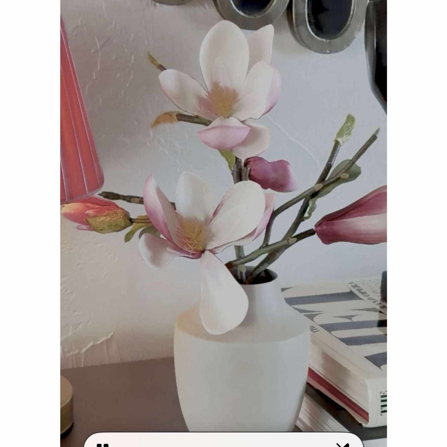 
                  
                    Magnolia Blossoms in Milan Vase - Curated Home Decor
                  
                