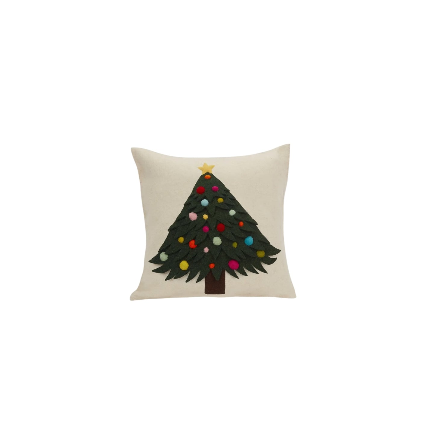 Holiday Felt Decorative Pillow 20” Cover Only - Curated Home Decor