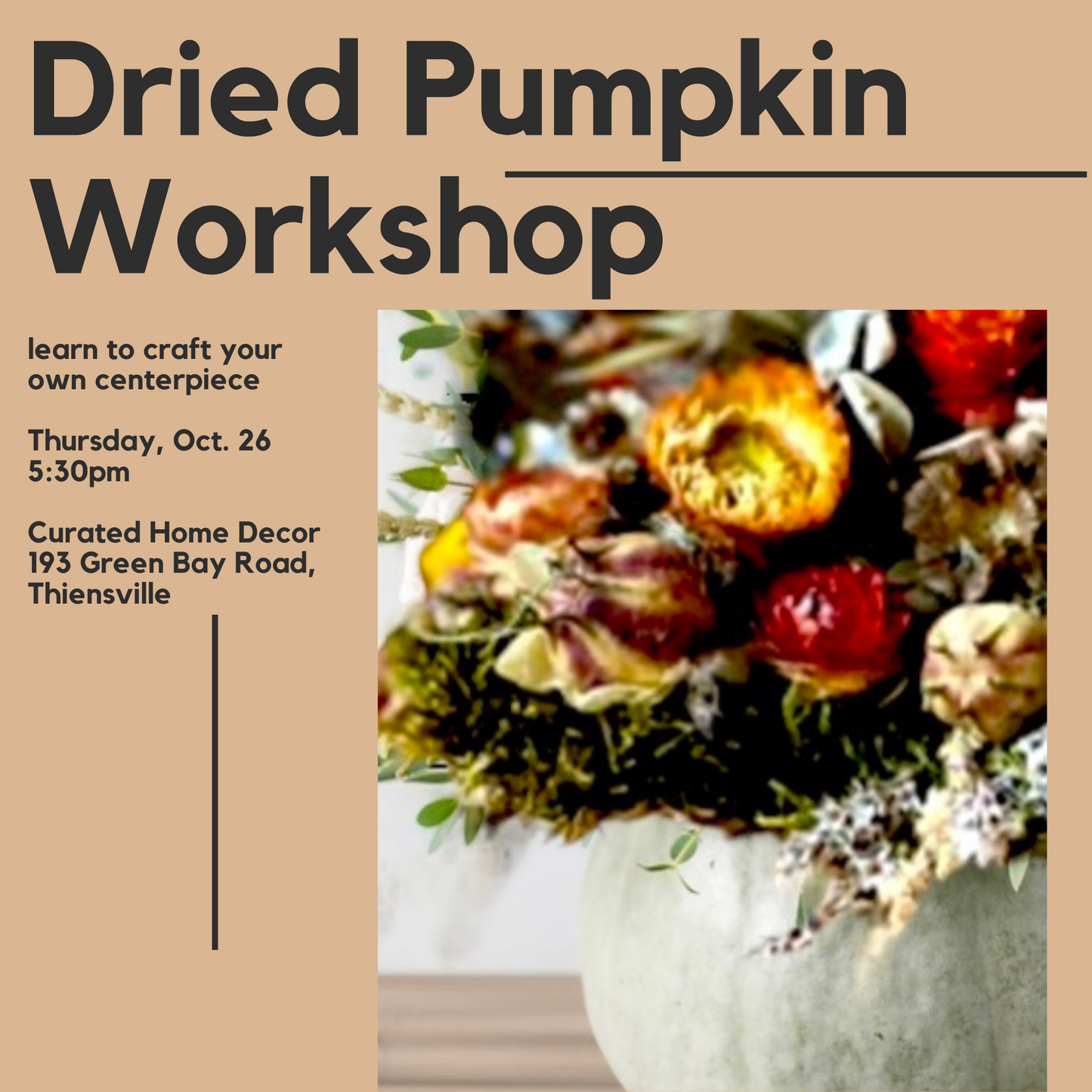 Dried Pumpkin Workshop