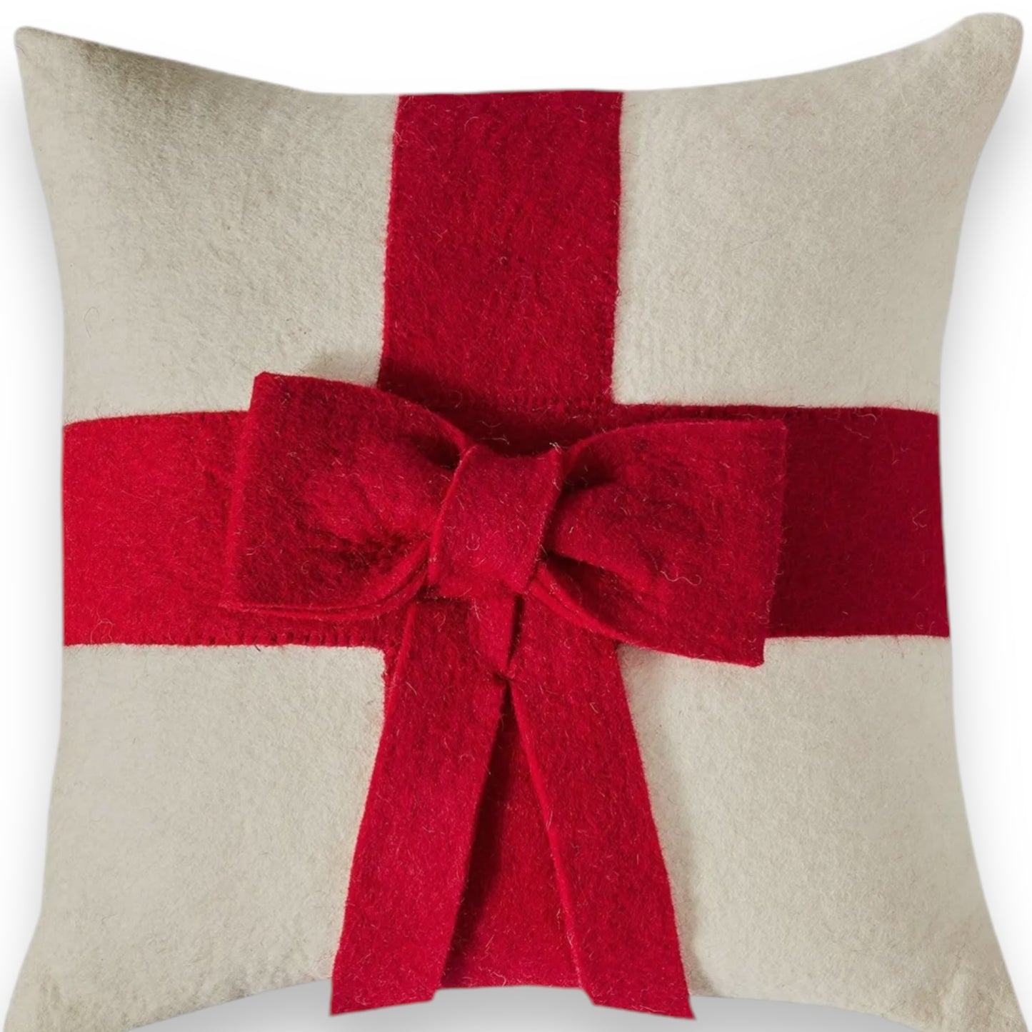 Holiday Felt Decorative Pillow 20” Cover Only - Curated Home Decor