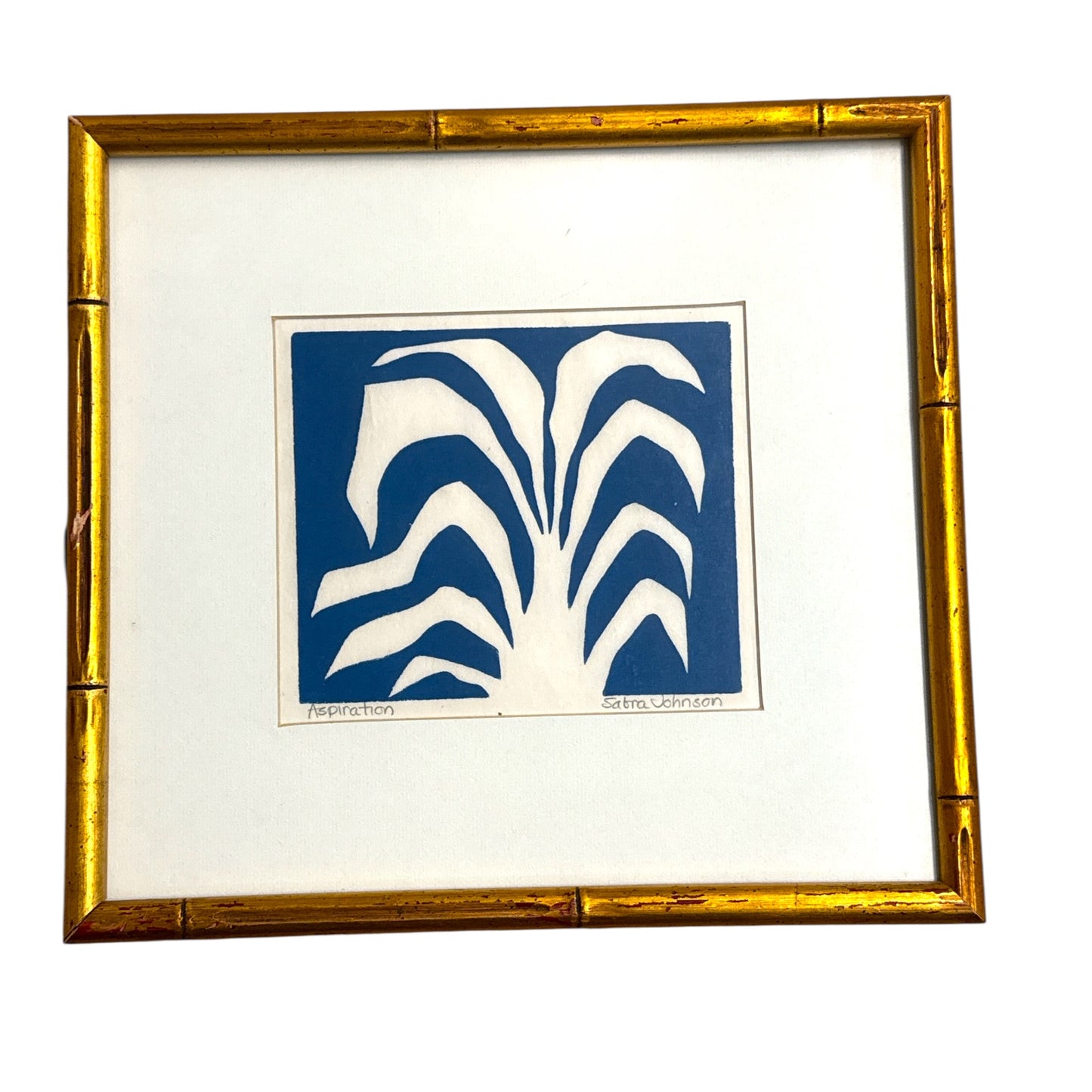 “Aspiration” – Original Signed Print by Sabra Field Signed Sabra Johnson, 1960s - Curated Home Decor