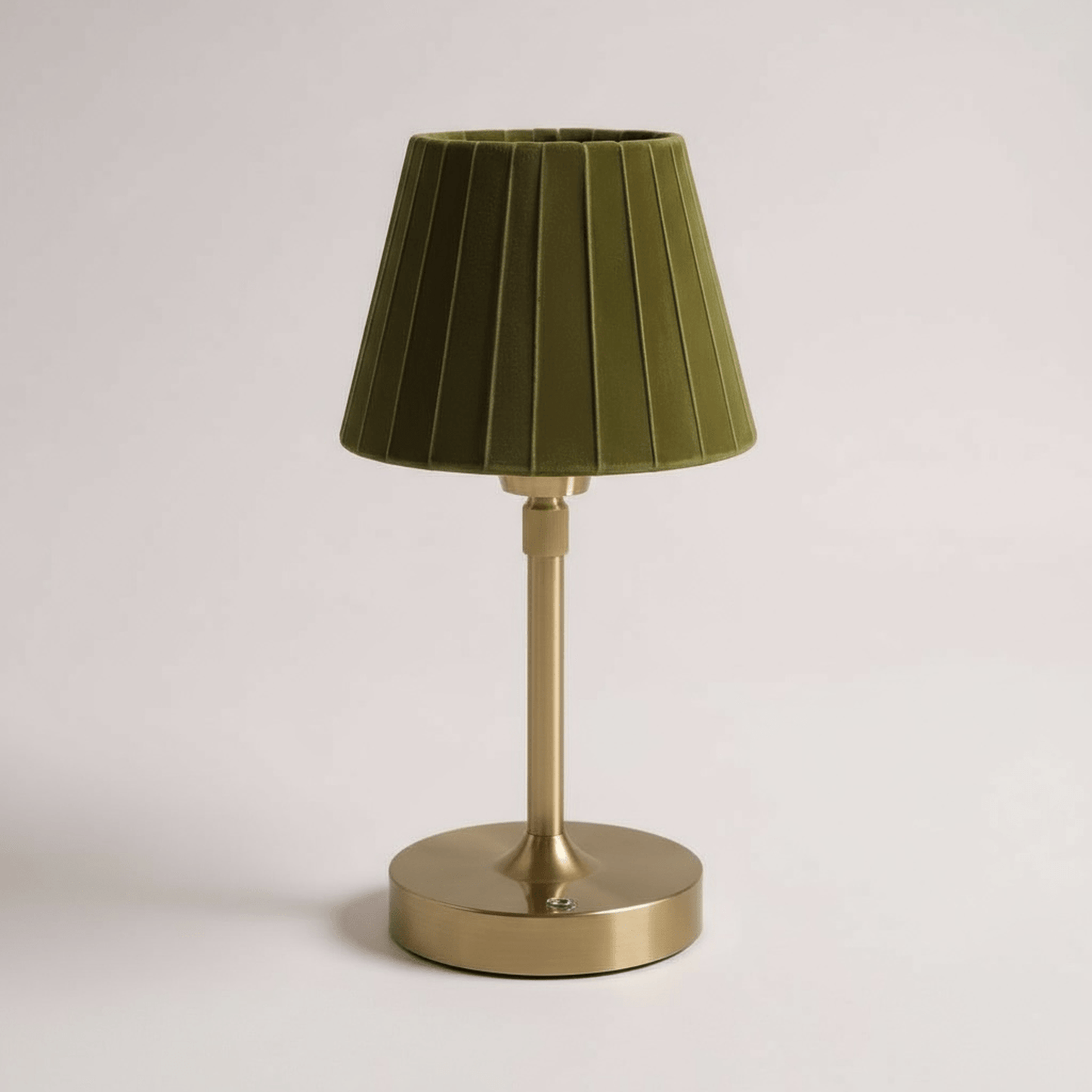 
                  
                    Velvet Pleated Cordless Table Lamp Pink and Green - Curated Home Decor
                  
                