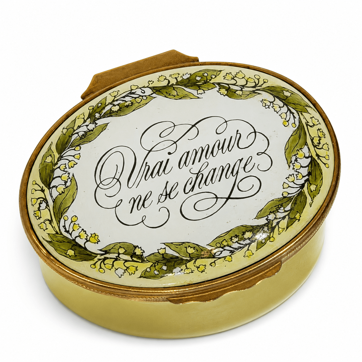 
                  
                    Vintage Tiffany & Co. for Halcyon Days "True Love Never Changes" Enamel Box - Curated Home Decor
                  
                