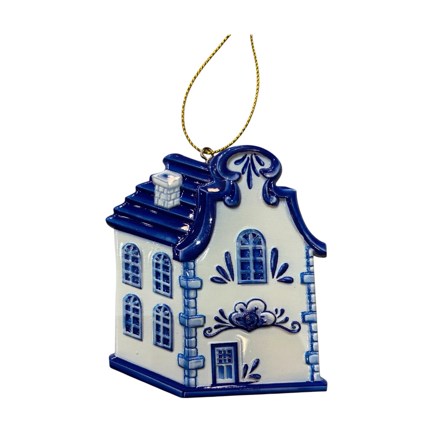
                  
                    Blue & White House Ornament | Sold Individually - Curated Home Decor
                  
                