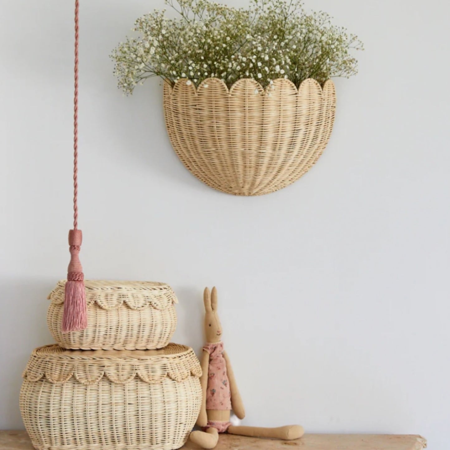 Rattan Wall Hanging Basket