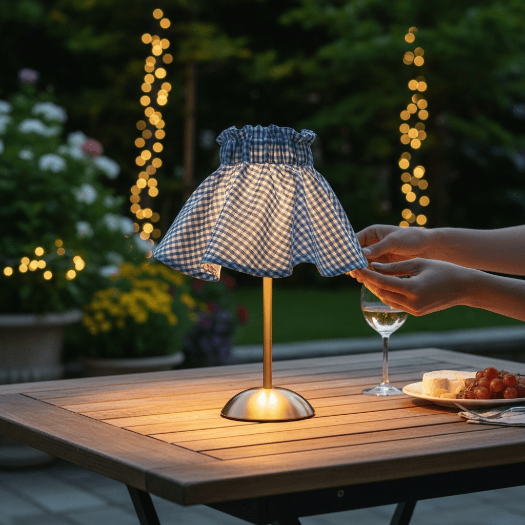 
                  
                    Handmade Cotton Scrunchie Lampshade Cover - Curated Home Decor
                  
                