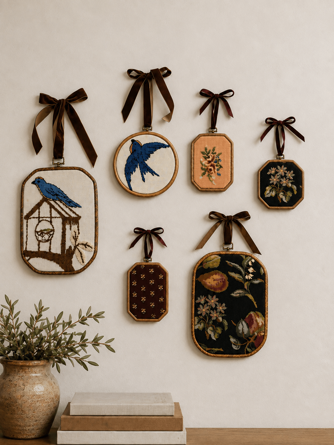 One-of-a-Kind Vintage Textile & Needlepoint Wall Hangings - Curated Home Decor