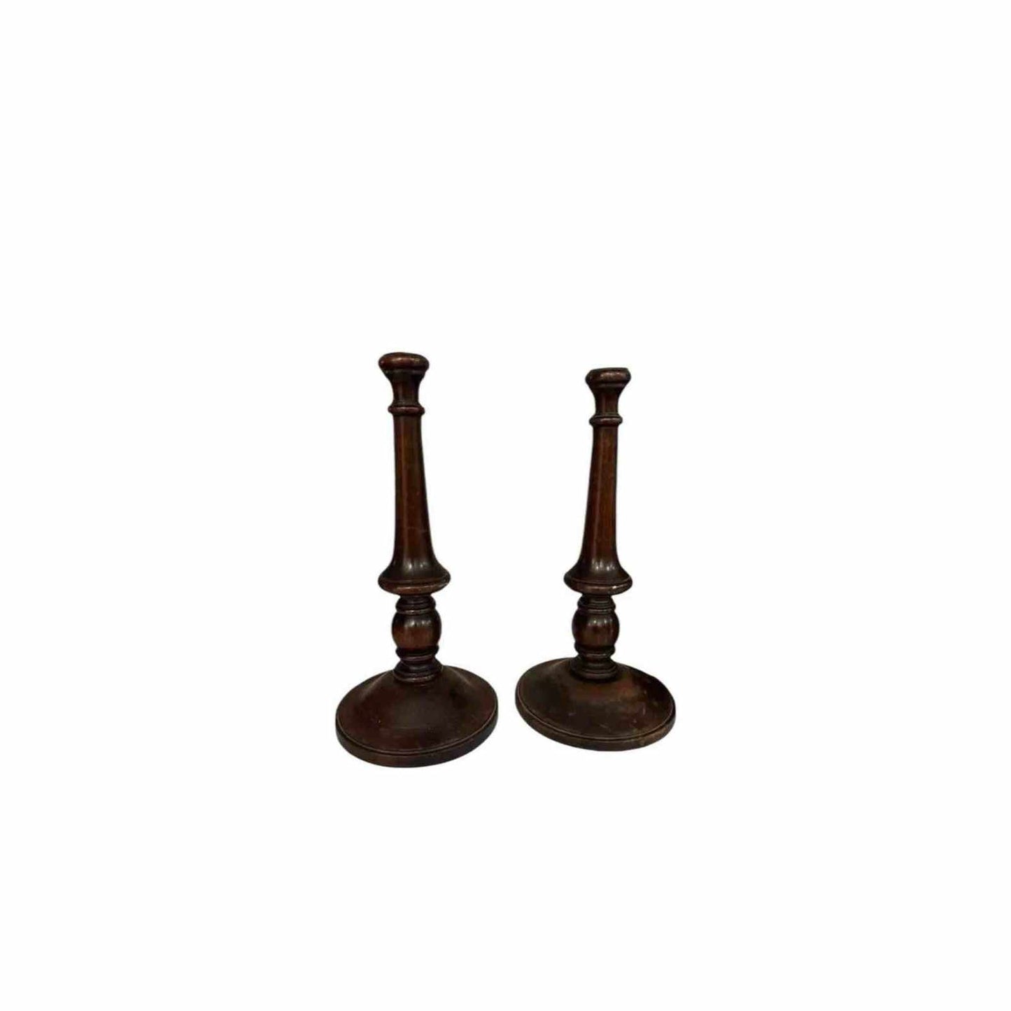 
                  
                    Antique Pair of Early 20th Century, walnut, Candlesticks - Curated Home Decor
                  
                