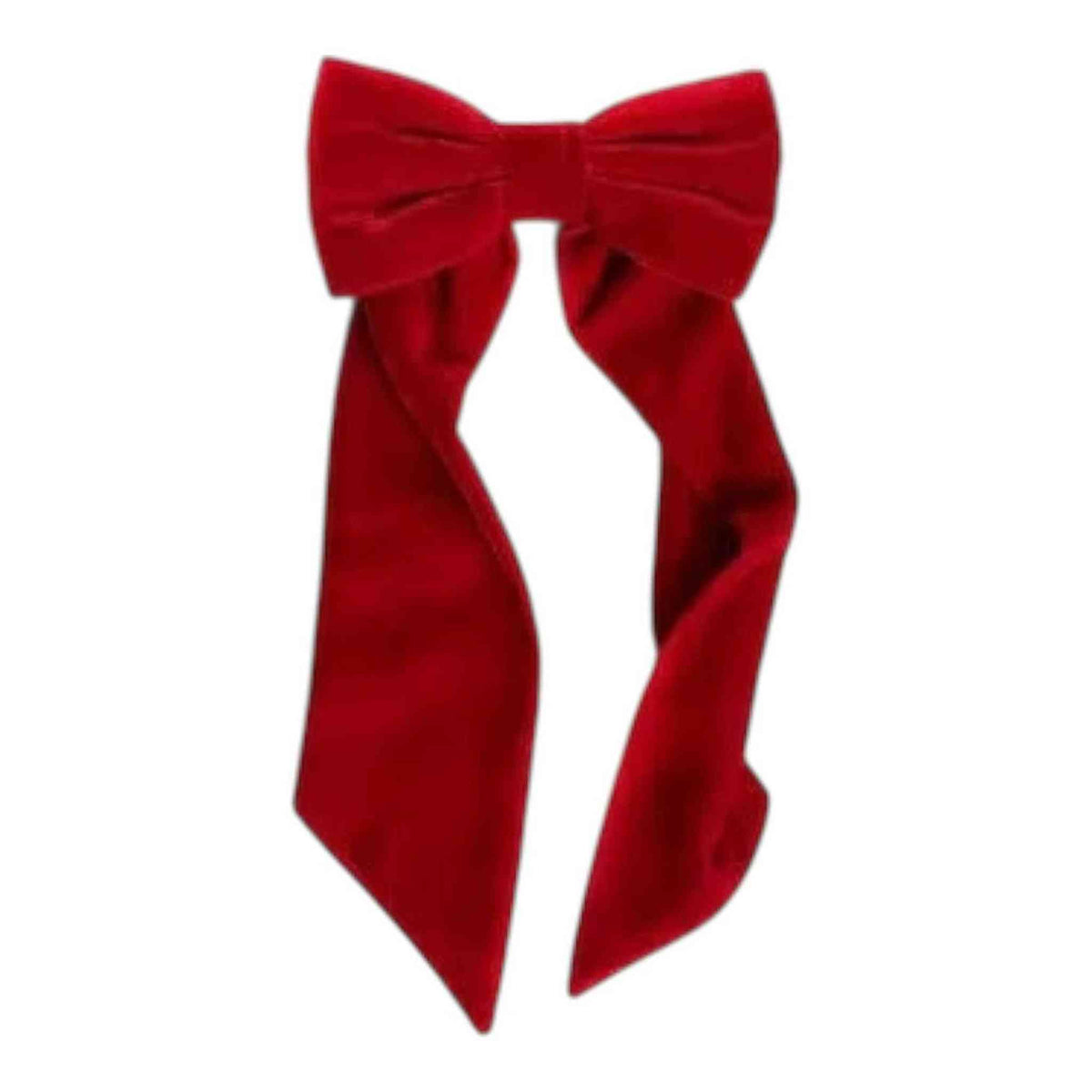 Red velvet bow tie ornament for festive holiday décor by Cody Foster & Co.