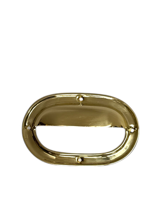 Cupped Brass Bin Pull 5”