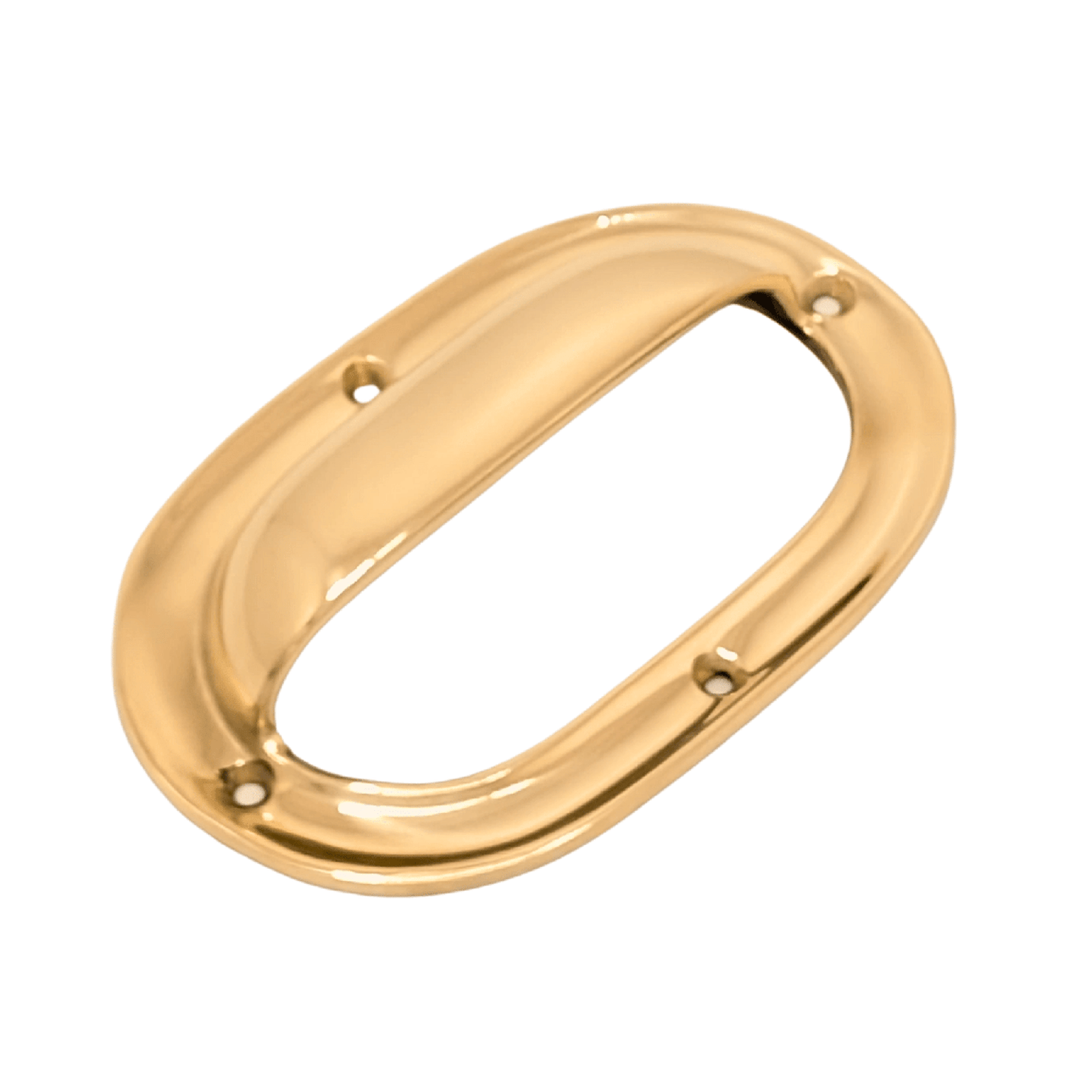 Victorian-style cupped brass bin pull 5-inch unlacquered solid brass drawer handle