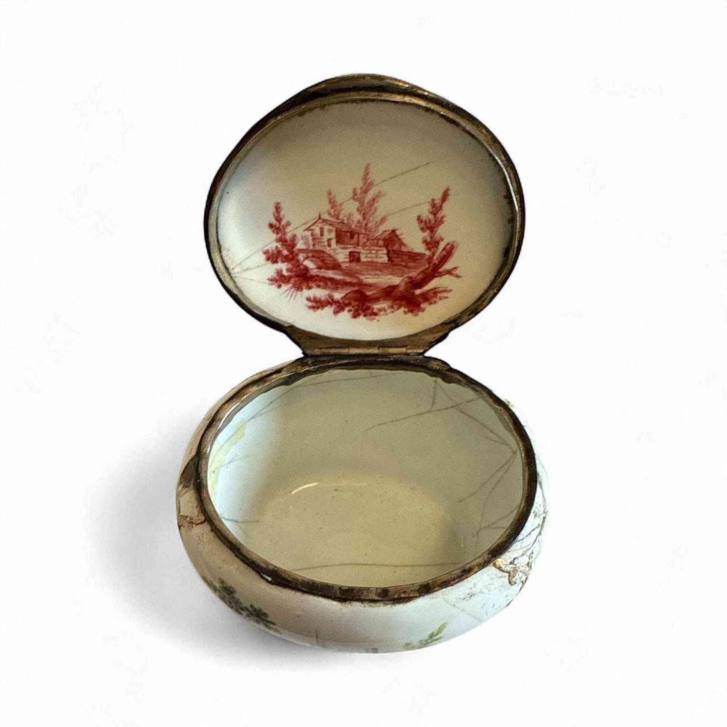 
                  
                    A French Porcelain Snuff Box with silver Mounts - Curated Home Decor
                  
                