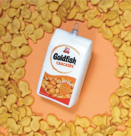 Goldfish Crackers Bag Ornament - Curated Home Decor