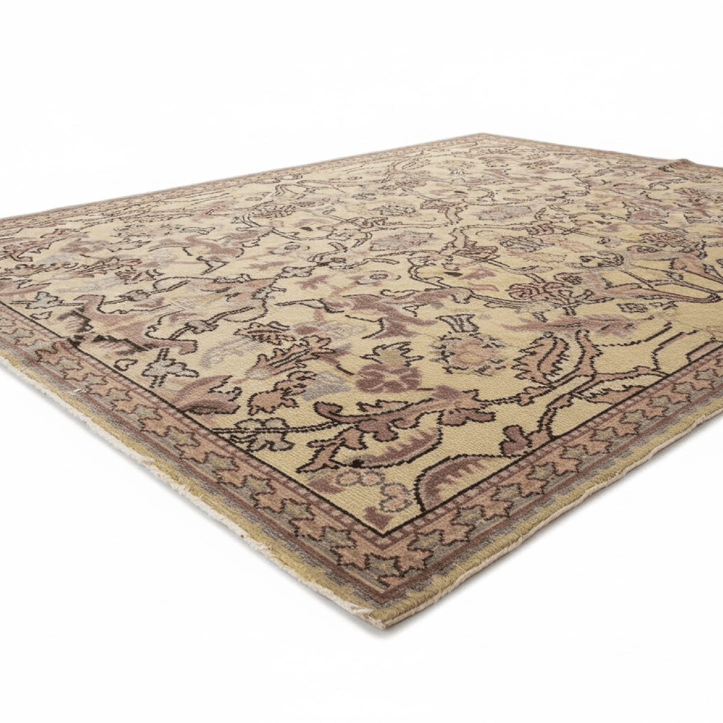 
                  
                    Vintage Turkish Rug – Soft Blush & Faded Plum 6’10” x 8’6” - Curated Home Decor
                  
                