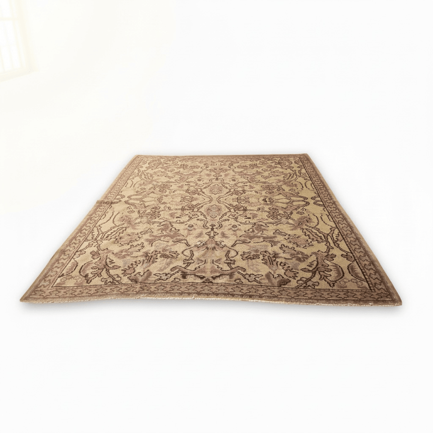 
                  
                    Vintage Turkish Rug – Soft Blush & Faded Plum 6’10” x 8’6” - Curated Home Decor
                  
                