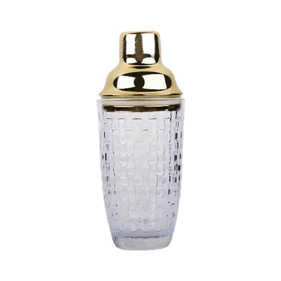 Gold Glass Cocktail Shaker - Curated Home Decor