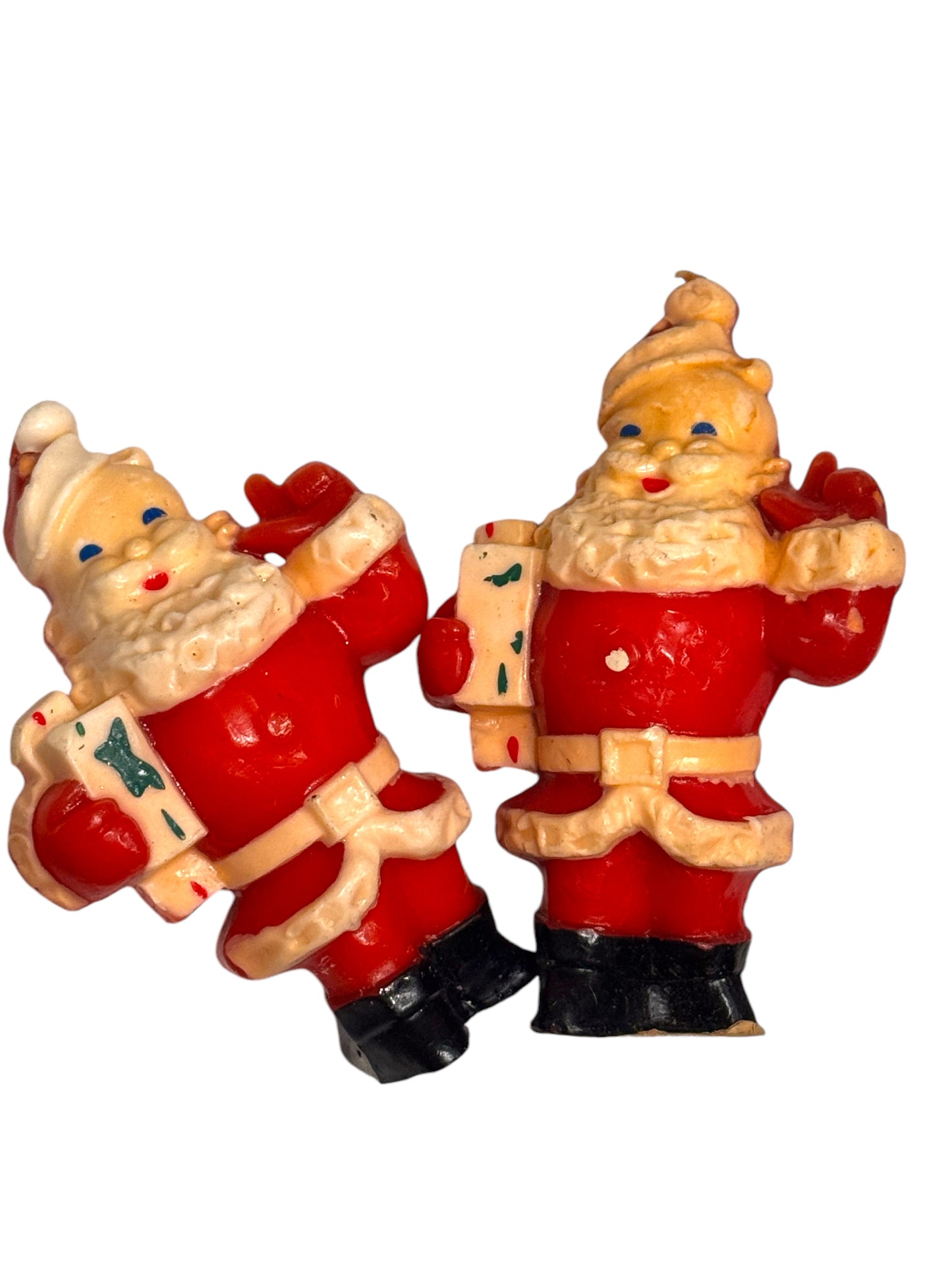 Vintage Santa Candle Set 2 - Curated Home Decor