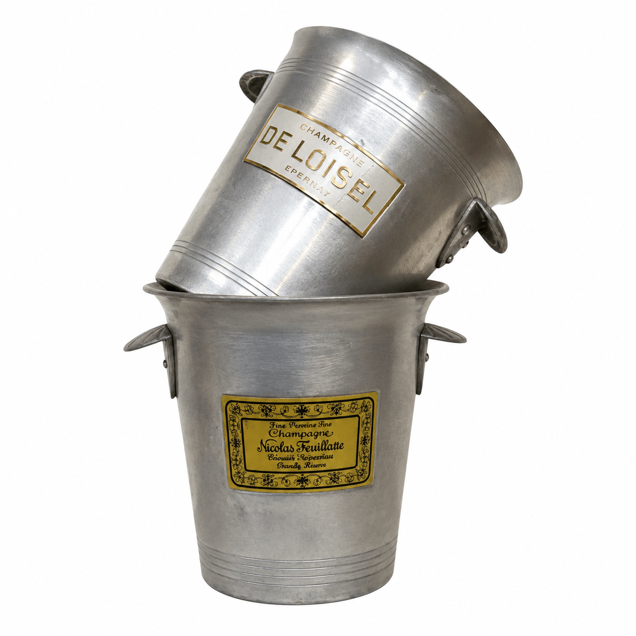 Vintage French Champagne Bucket · Nicolas Feuillatte - Curated Home Decor