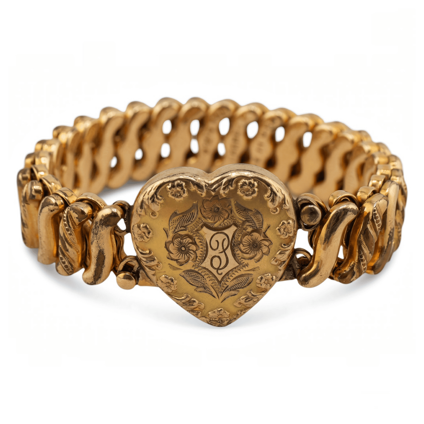 
                  
                    Antique Gold-Filled Sweetheart Expansion Bracelet - Curated Home Decor
                  
                