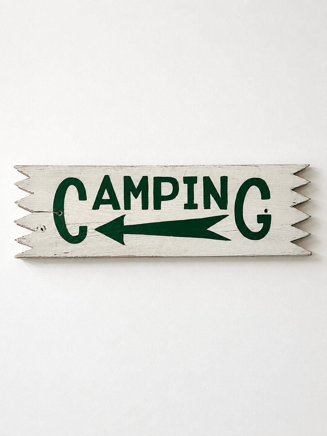 Vintage Wooden Camping Directional Sign - Curated Home Decor