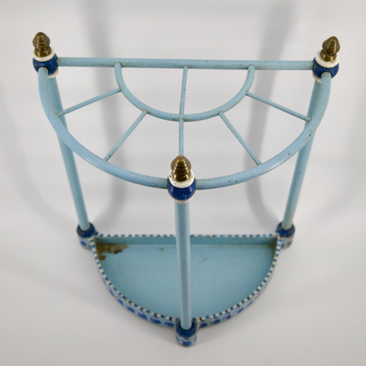 Vintage Blue Corner Umbrella Rack