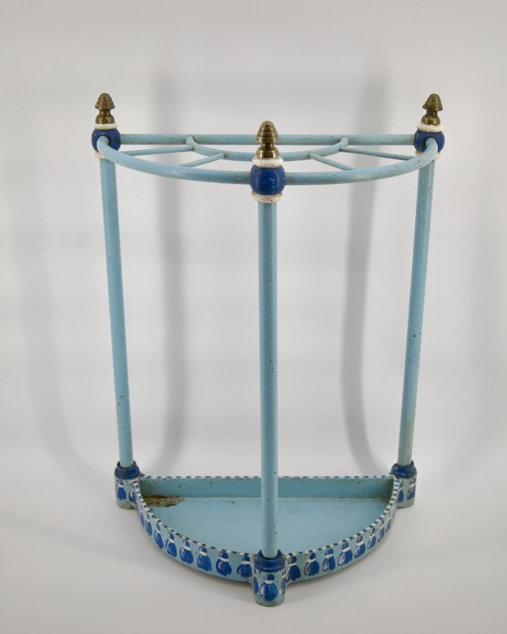 Vintage Blue Corner Umbrella Rack