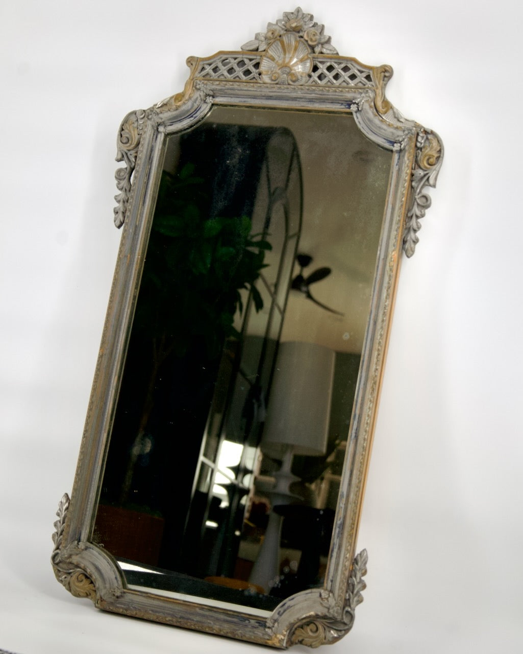 Antique French Rococo Mirror – Beveled Glass &amp; Ornate Frame - Curated Home Decor