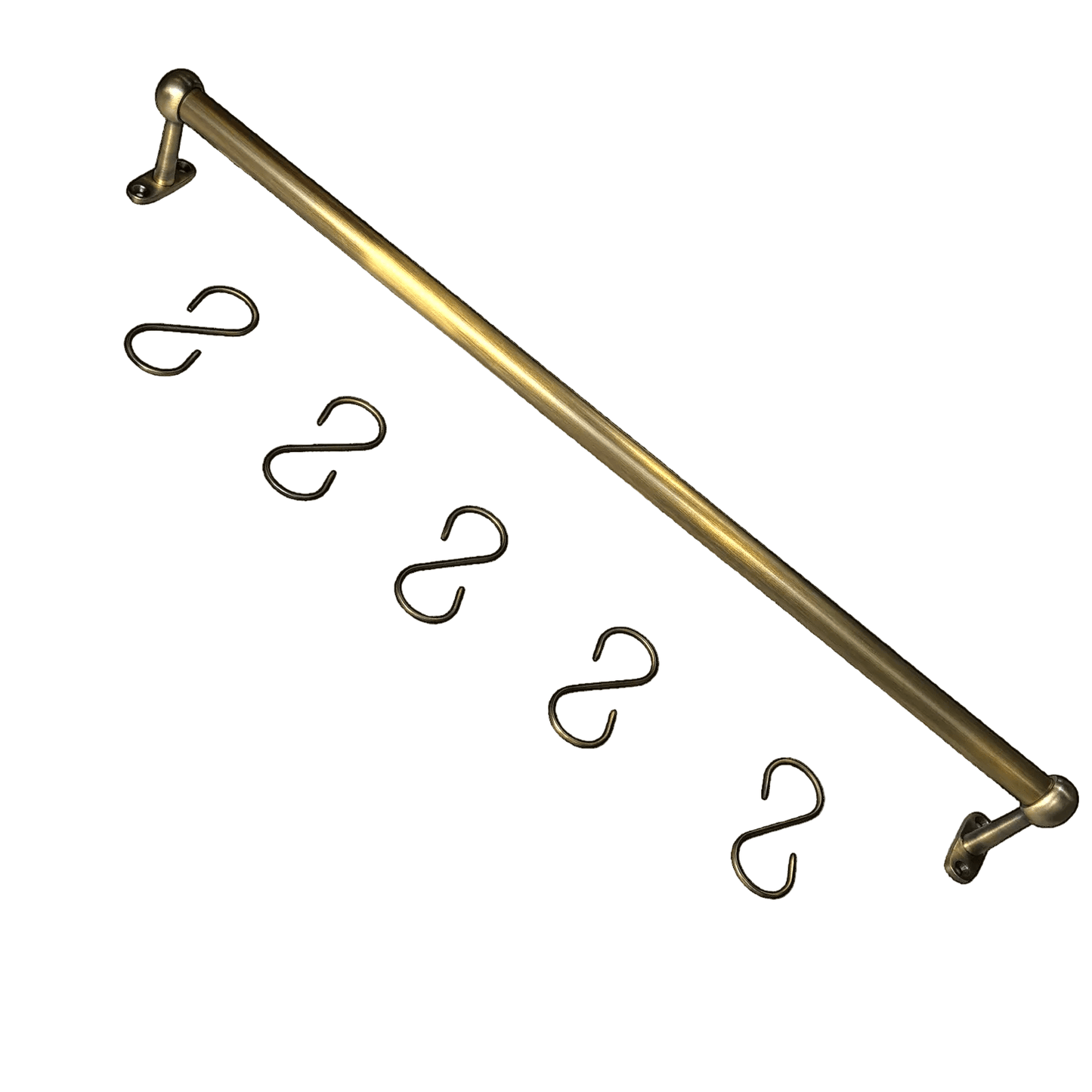 
                  
                    Solid Brass Hanging Pot Rail with Hooks - Curated Home Decor
                  
                