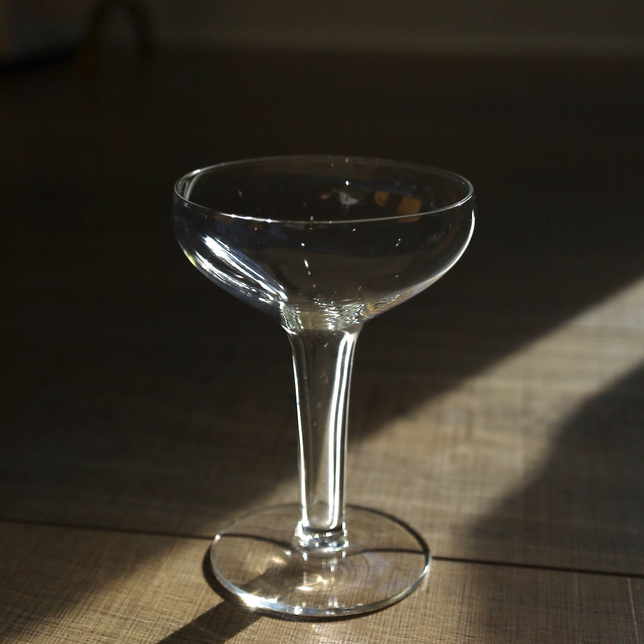Vintage Hallow Stem Coupe Glasses, Set of 6 - Curated Home Decor