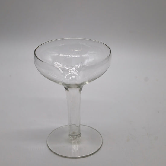 Vintage Hallow Stem Coupe Glasses, Set of 6