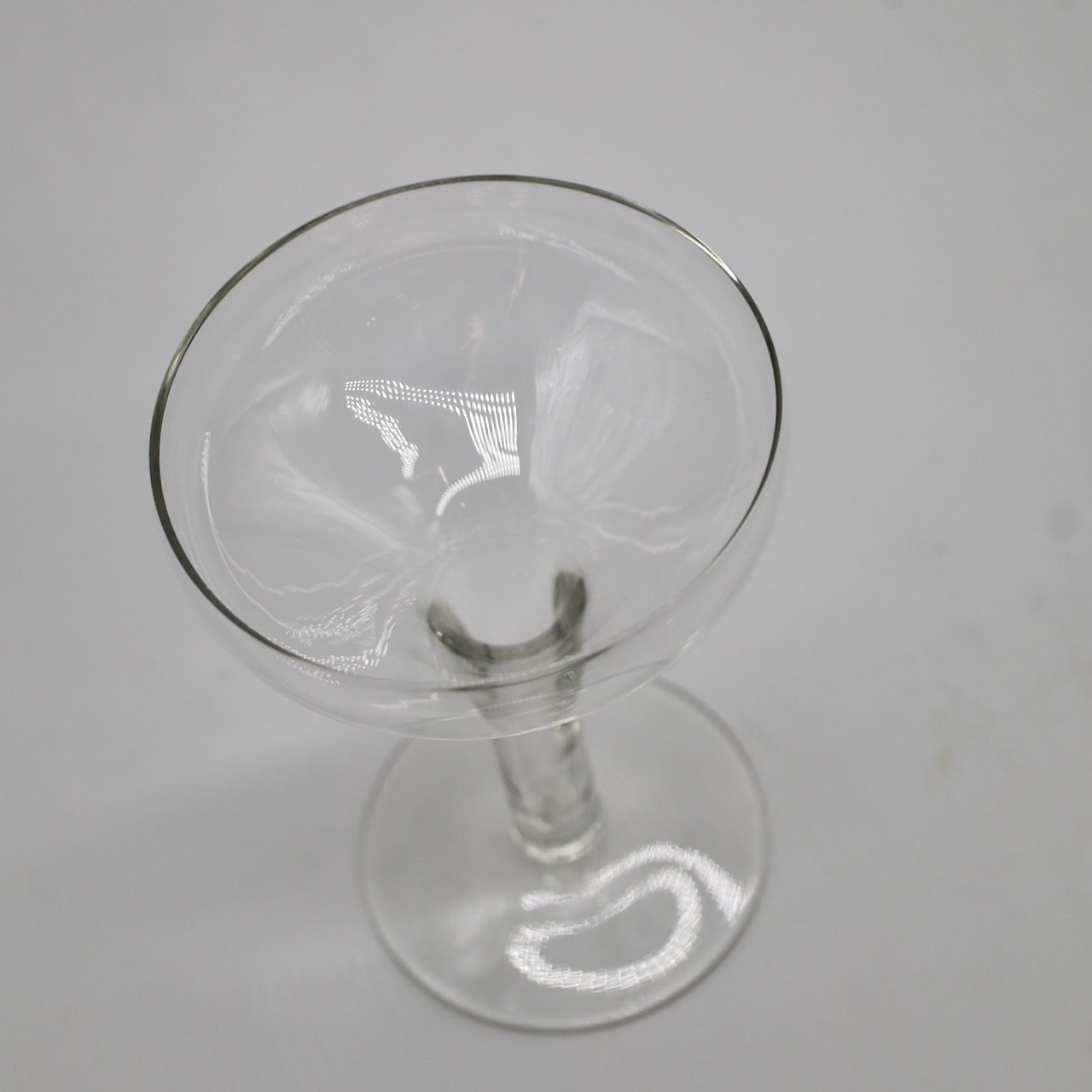 Vintage Hallow Stem Coupe Glasses, Set of 6