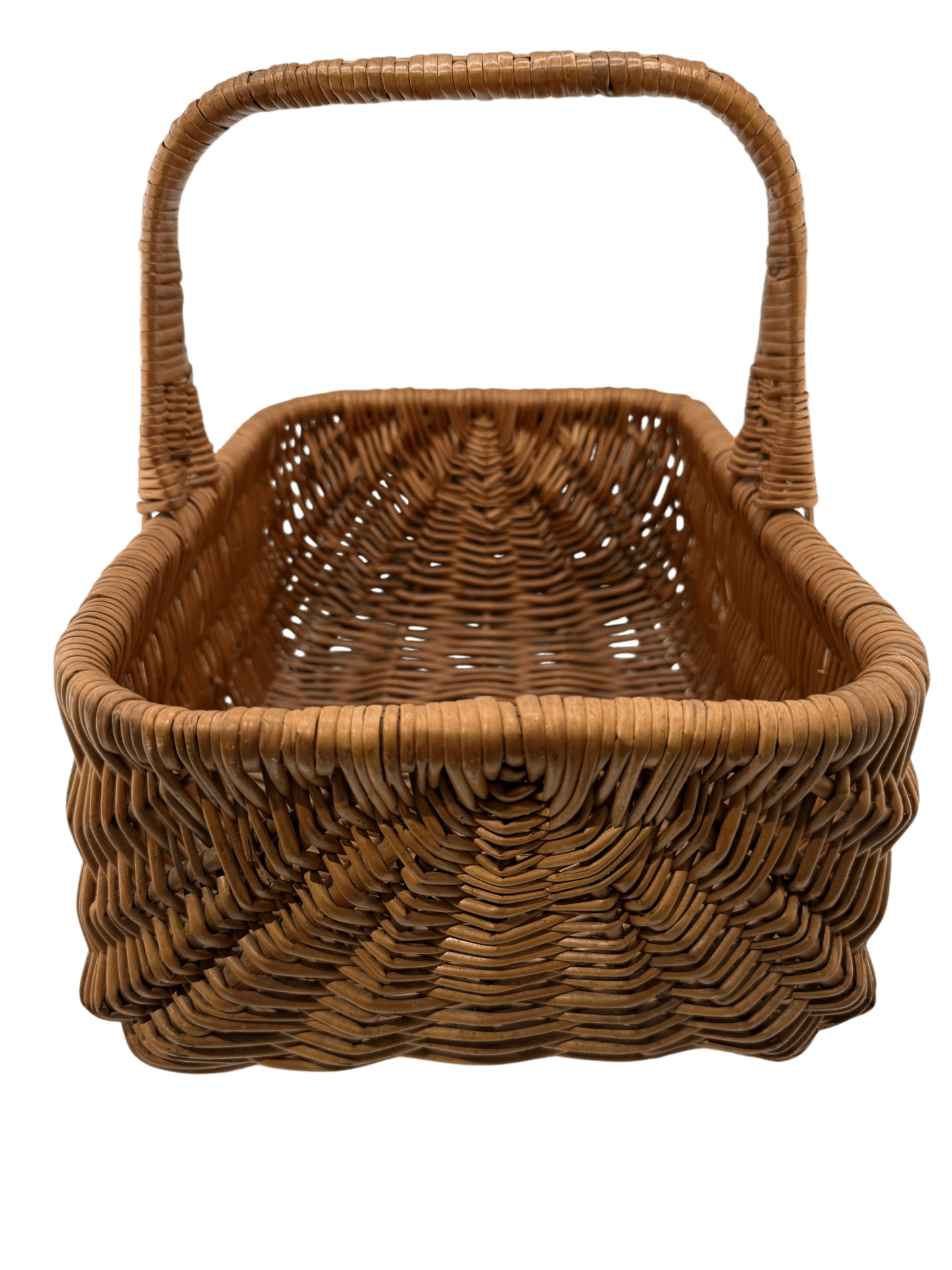 
                  
                    Vintage Woven Splint Basket with Handle - Curated Home Decor
                  
                