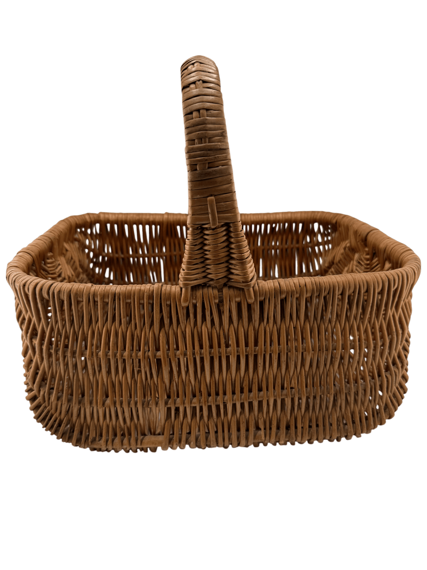 
                  
                    Vintage Woven Splint Basket with Handle - Curated Home Decor
                  
                