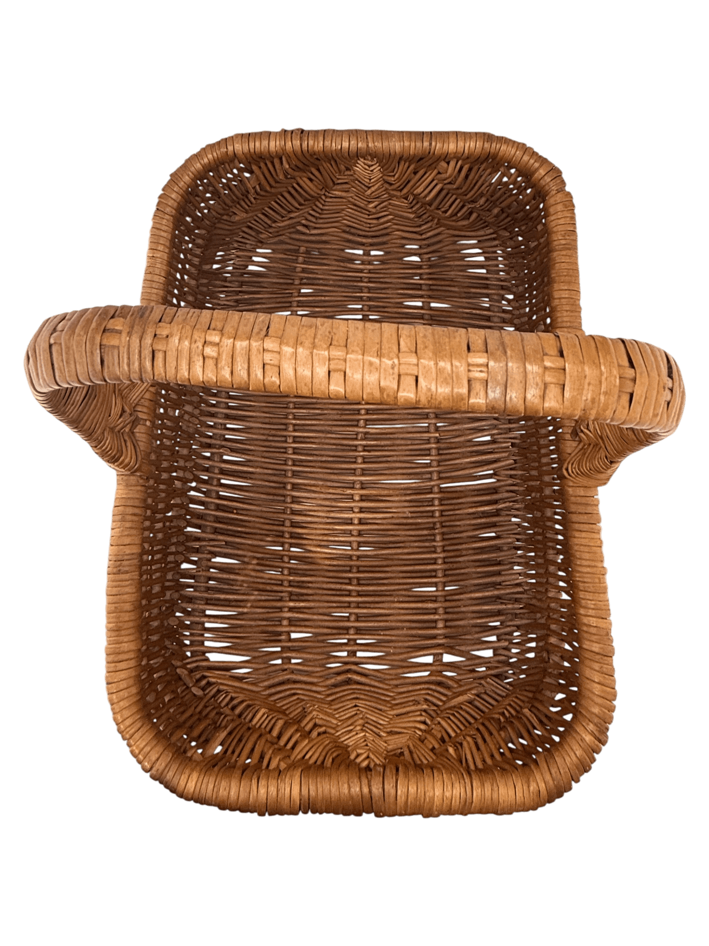 
                  
                    Vintage Woven Splint Basket with Handle - Curated Home Decor
                  
                
