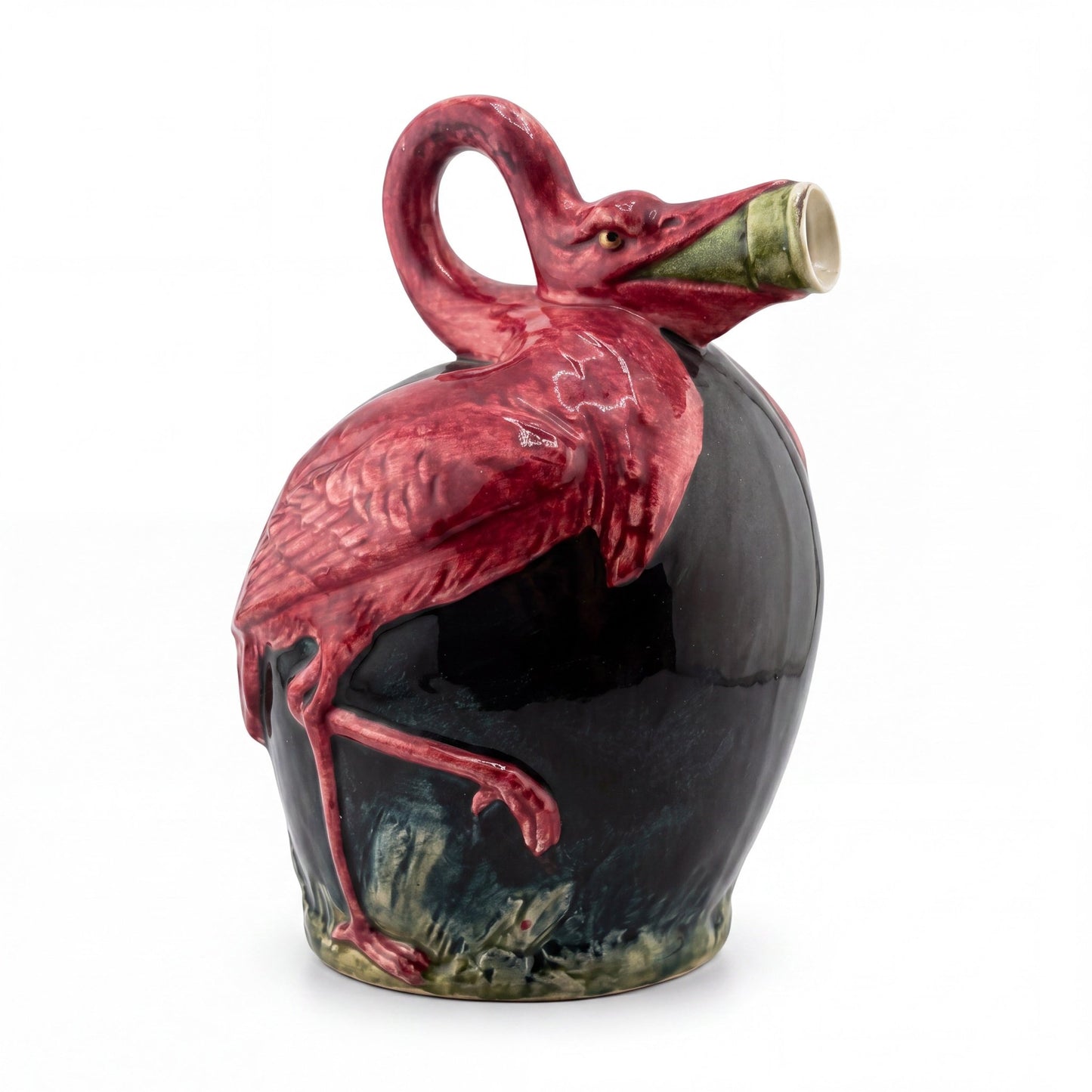 
                  
                    Vintage Flamingo Pitcher | European Ceramic Bird Jug - Curated Home Decor
                  
                