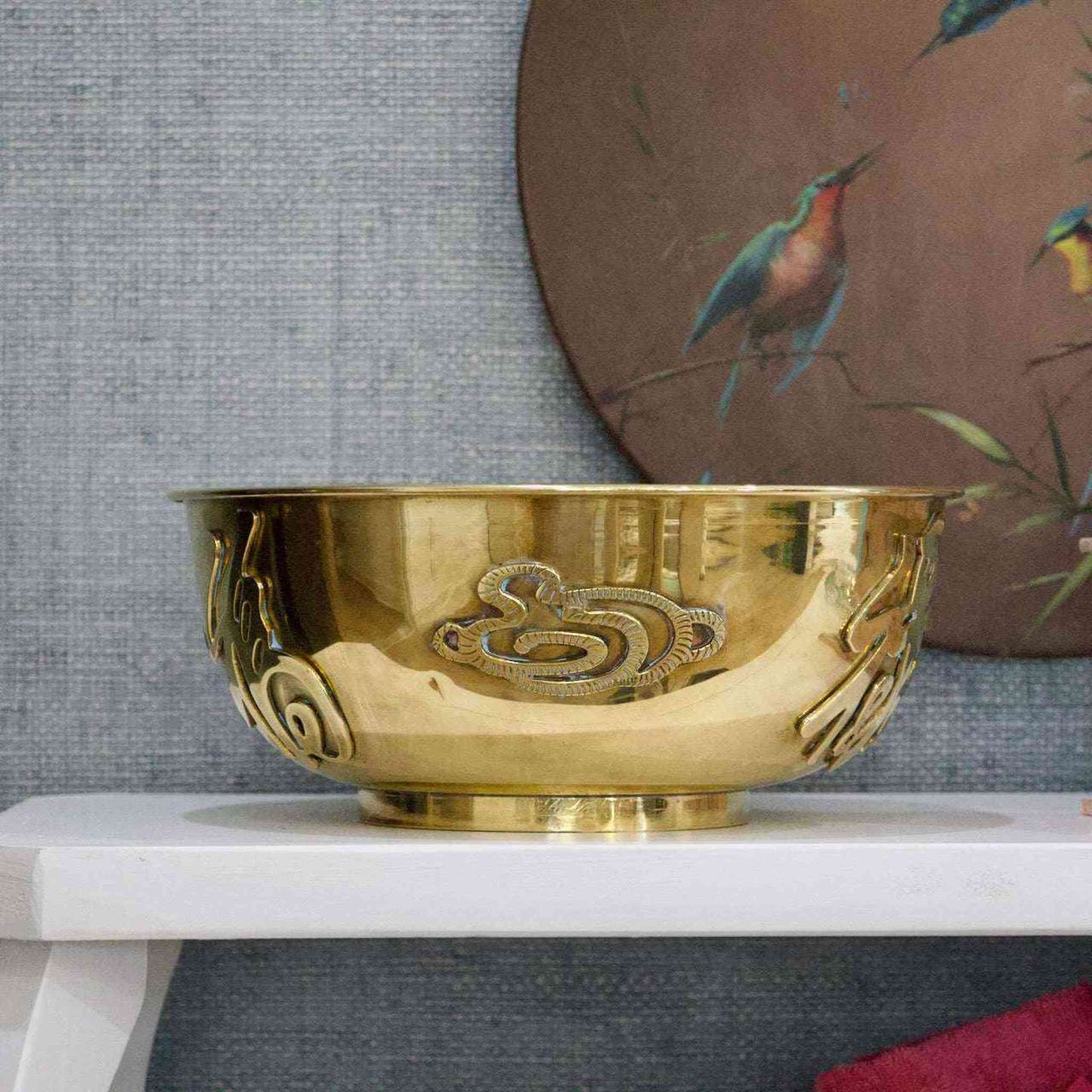 
                  
                    Vintage 1970s Brass Serpent Bowl - Curated Home Decor
                  
                