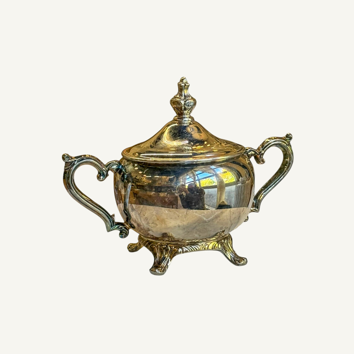 
                  
                    Vintage Silverplate Footed Covered Sugar Bowl - Curated Home Decor
                  
                