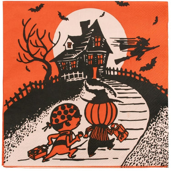 Vintage Inspired Halloween Dinner Napkin - Curated Home Decor