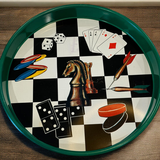 Vintage Games Night Tray