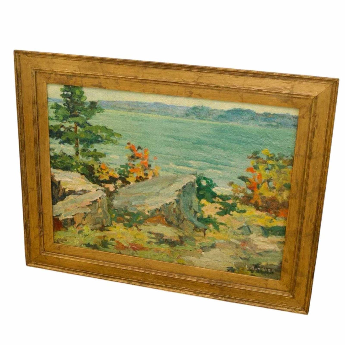 
                  
                    Original Art Landscape Oil Painting by Lenore Benolken – Framed - Curated Home Decor
                  
                