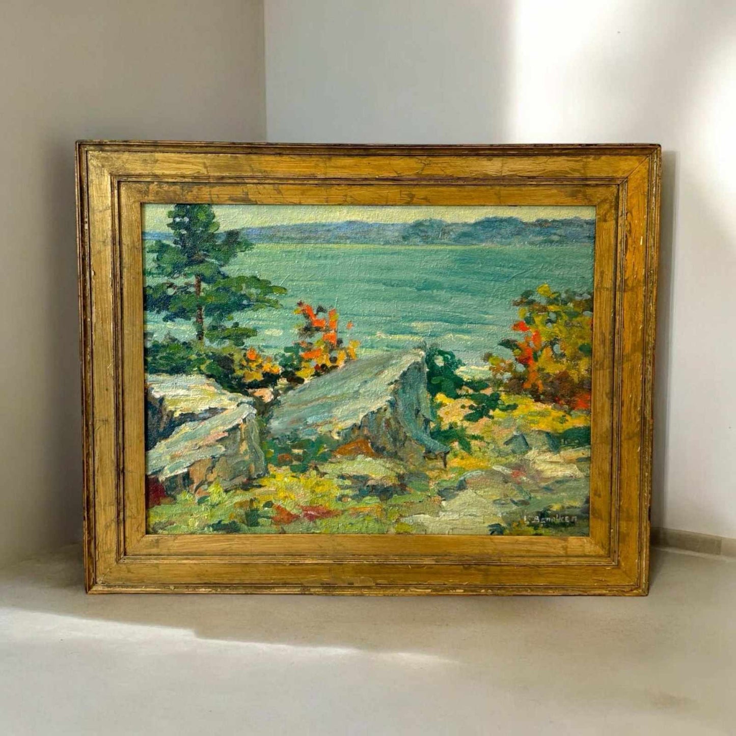
                  
                    Original Art Landscape Oil Painting by Lenore Benolken – Framed - Curated Home Decor
                  
                
