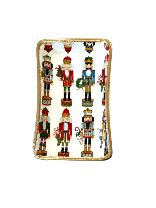 Christmas Ceramic Jewelry tray: Small Nutcracker Mix