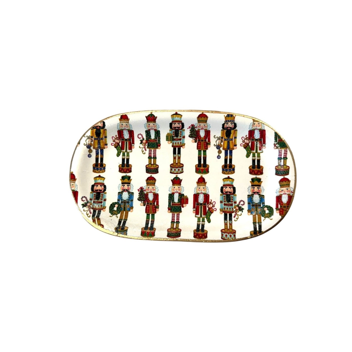 Christmas Ceramic Jewelry tray: Nutcracker Mix Large - Curated Home Decor