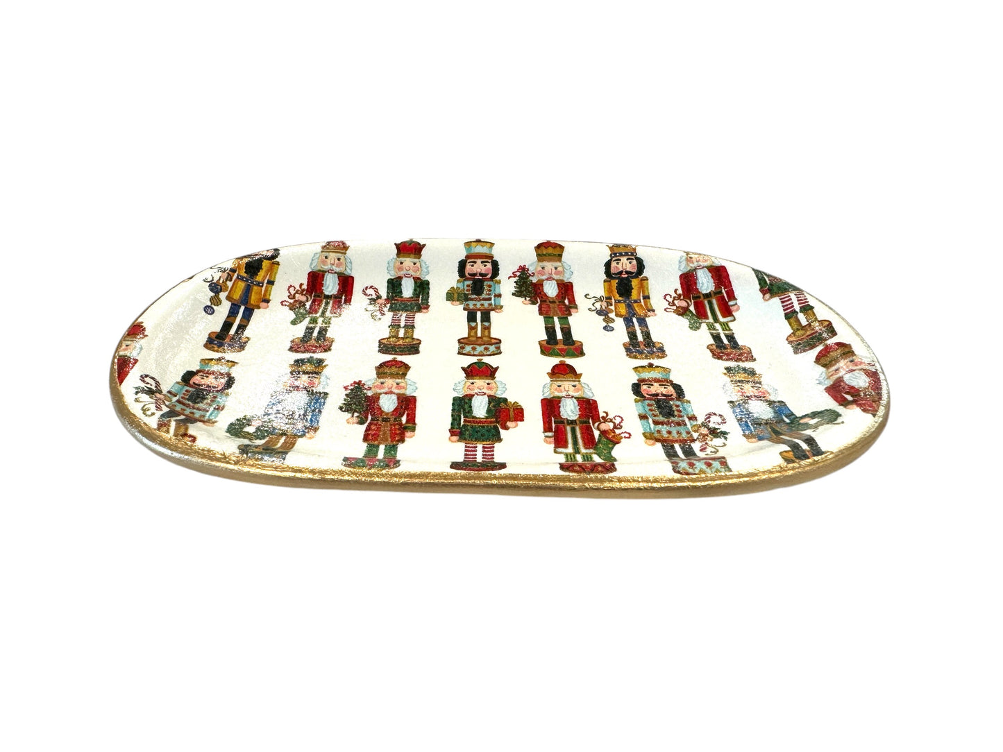 Christmas Ceramic Jewelry tray: Nutcracker Mix Large