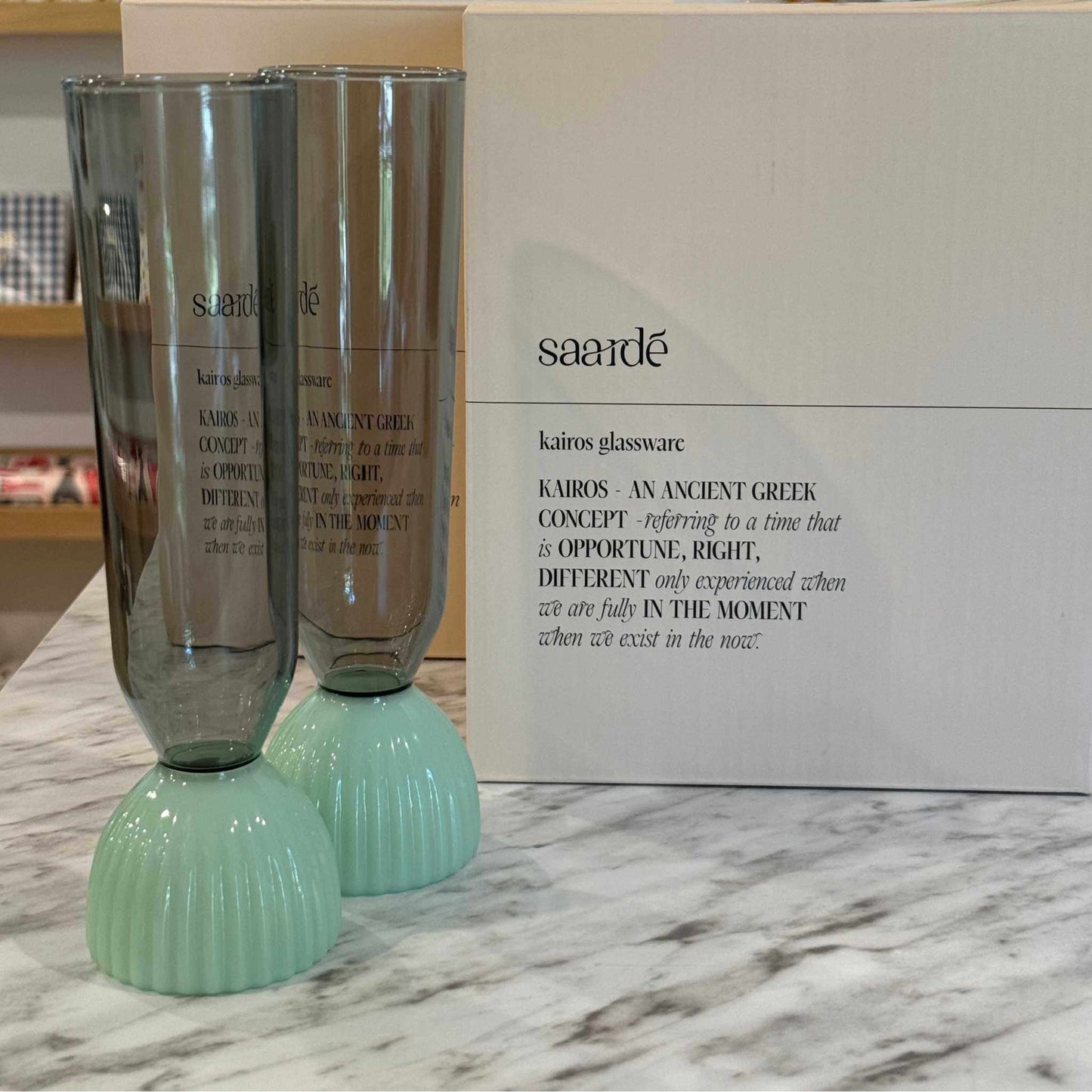 
                  
                    Jade Kairos Champagne Flute | Set of 2 - Curated Home Decor
                  
                