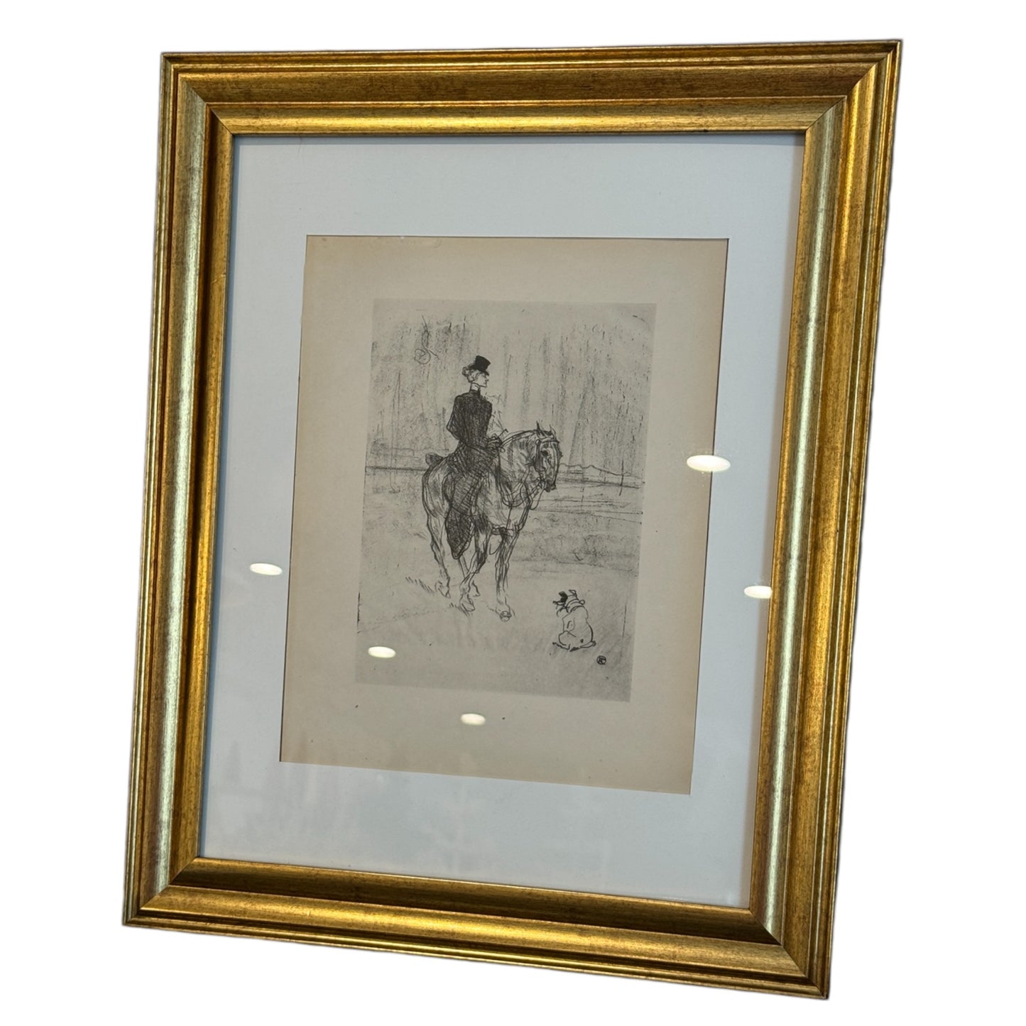 Vintage Equestrian Sketch Framed - Curated Home Decor