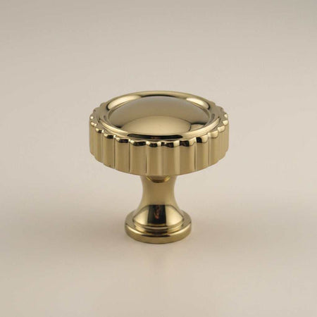 Fluted Brass Knob