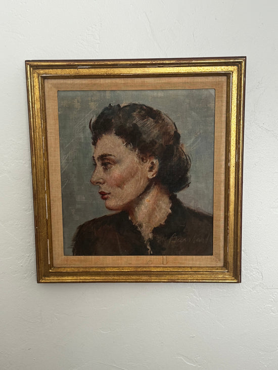 Vintage Oil Painting, Portrait of Lady - Curated Home Decor